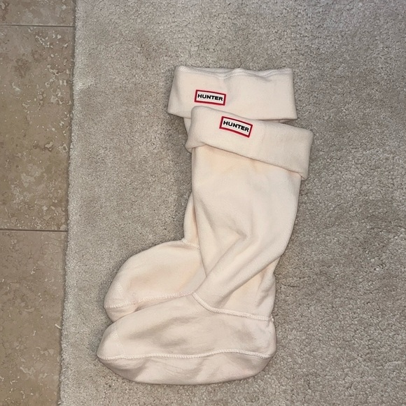 Off-White Fleece Hunter Boot Socks - Picture 1 of 5